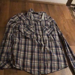 Men’s Plaid Button Up Shirt